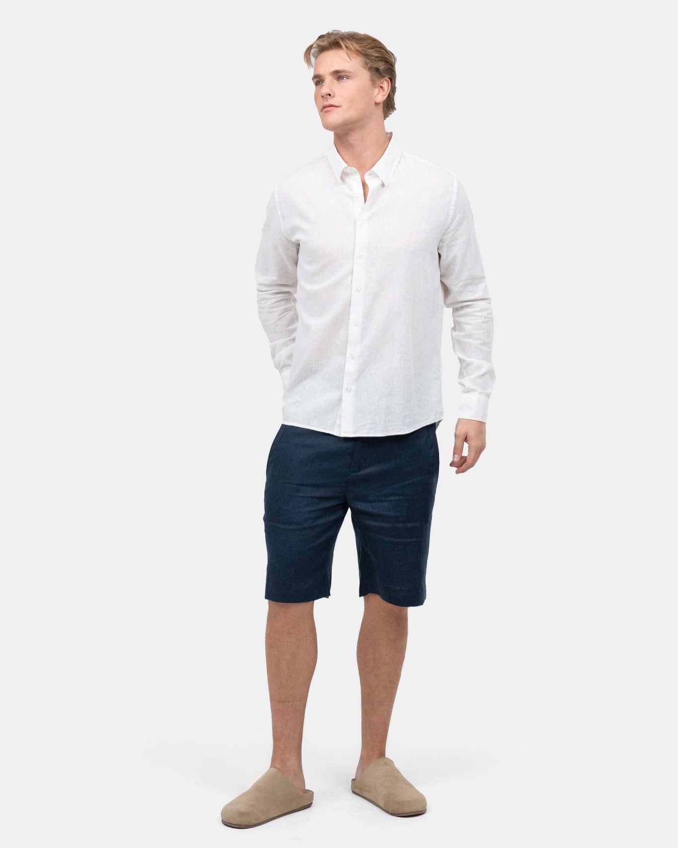 Hørshorts Navy | Skagen - clothing.dk
